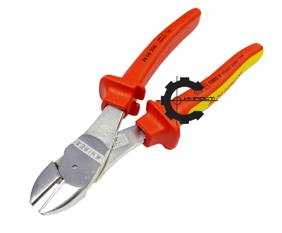 Кусачки боковые 200мм с изол.рукоят. сил. 1000В KN-7406200 (Knipex)