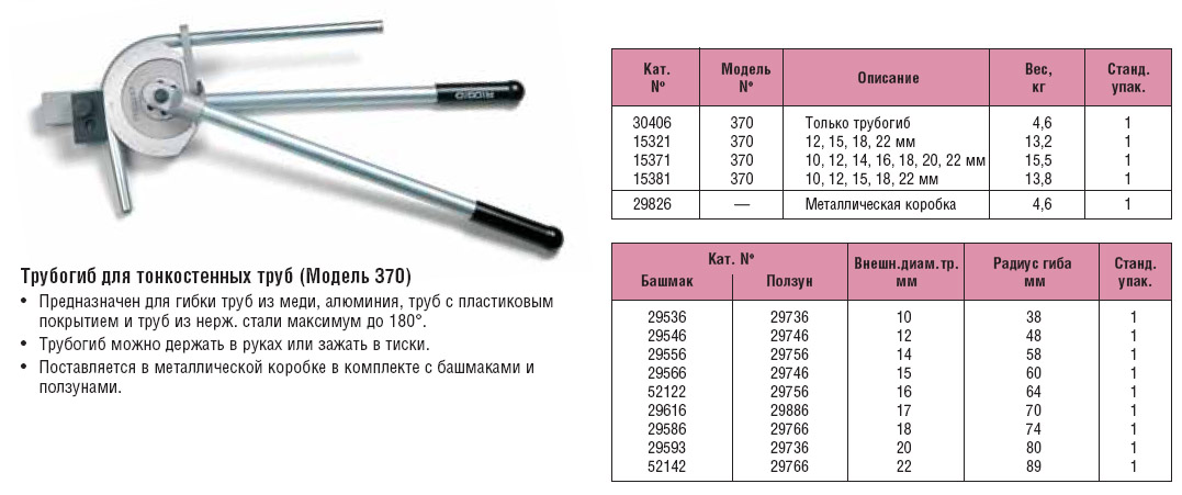 Трубогиб гиббон размеры и чертежи